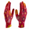Перчатки садовые из полиэстера с нитрильным обливом, цветы, М Palisad 67857