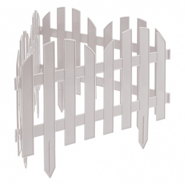 Забор декоративный Романтика, 28 х 300 см, белый, Россия, Palisad 65020