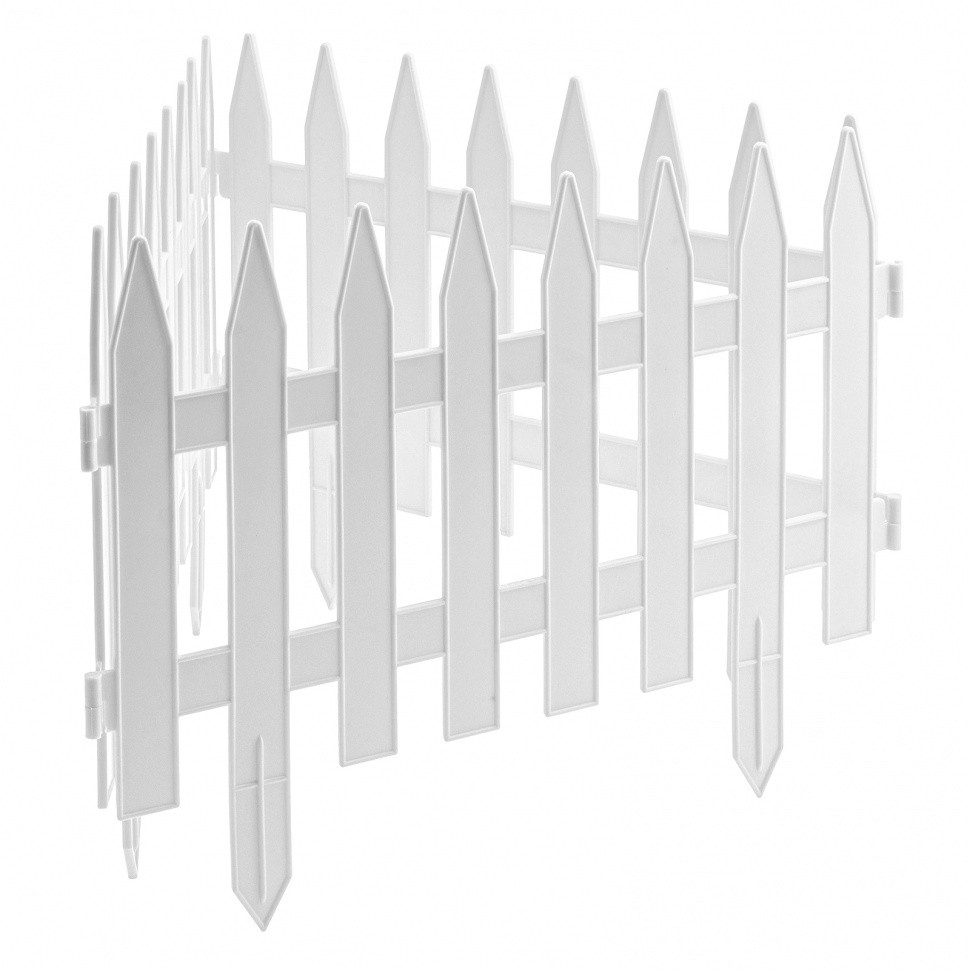 Забор декоративный Рейка, 28 х 300 см, белый, Россия, Palisad 65004