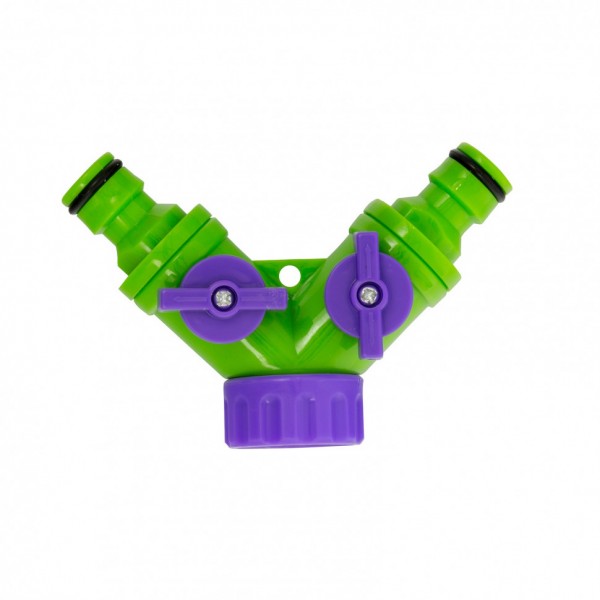 Разветвитель двухканальный, регулируемый, со штуцерами Palisad 66426