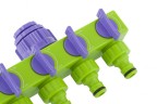 Разветвитель четырехканальный 1/2-3/4, регулируемый Palisad 66425