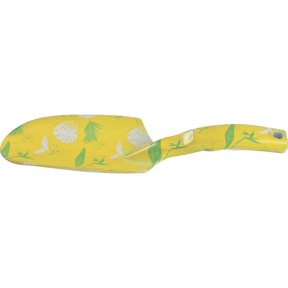 Совок цельнометаллический алюминиевый широкий, Flower Lime, Palisad 62000