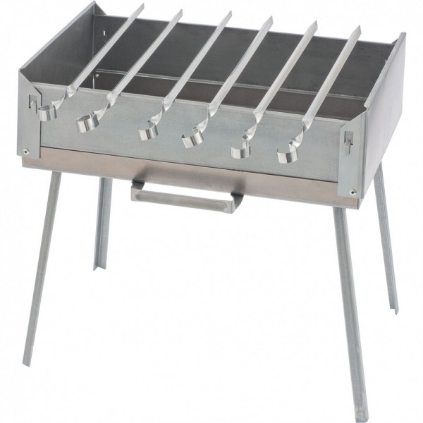 Мангал-дипломат в сумке 410 x 280 x 125, 1.5 мм, 6 шампуров в комплекте, Россия Camping Palisad 69538