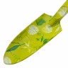Совок цельнометаллический алюминиевый узкий, Flower Lime, Palisad 62001