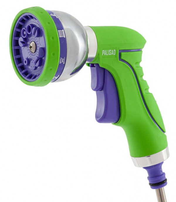 Пистолет-распылитель, 9 режимов полива, металлический корпус Palisad 652635