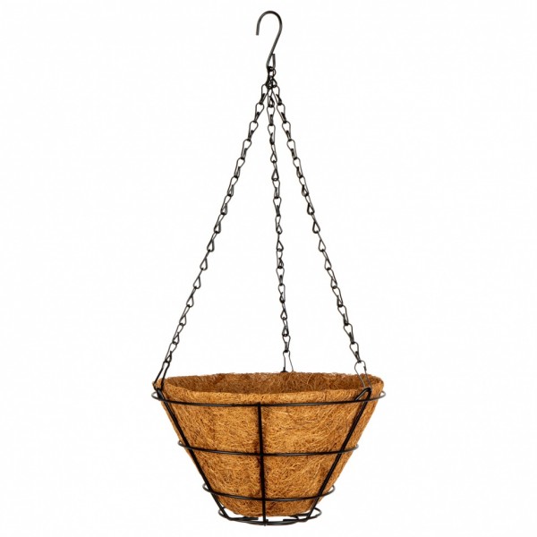 Кашпо подвесное с вкладышем из коковиты, конус D 25 см Palisad 69020