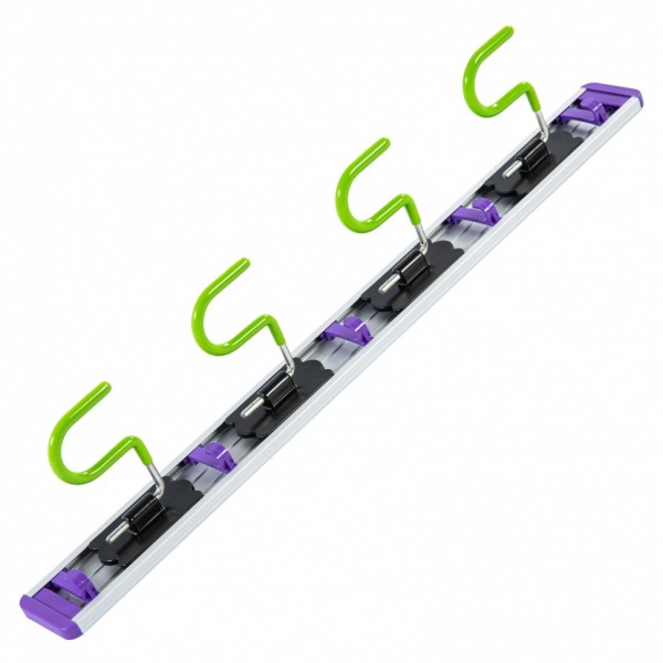 Алюминиевый настенный держатель для садового инструмента, 4 крюка, Palisad 68304