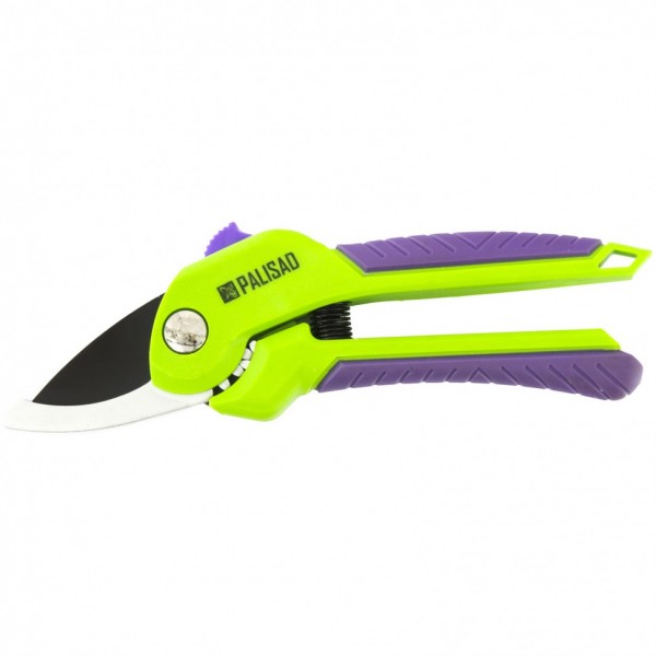 Секатор прямого реза, 210 мм, шестеренный привод, двухкомпонентные рукоятки, Palisad 60532