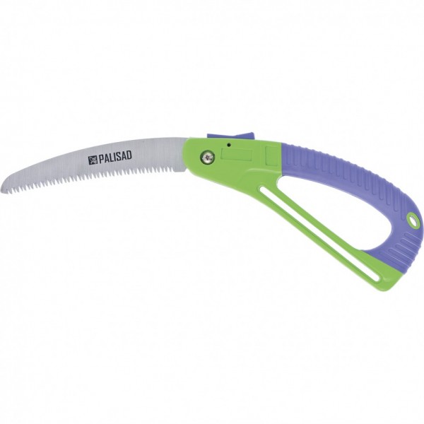 Пила садовая складная,175 мм, пластиковая обрезиненная рукоятка, защитная кулиса, Palisad 60411