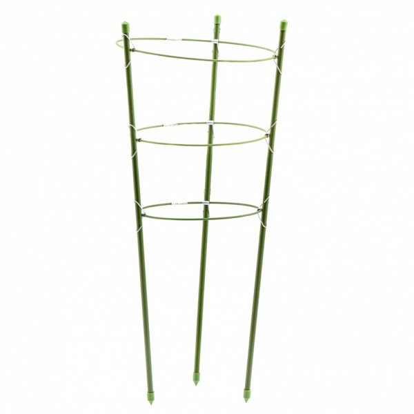 Поддержка для растений круглая H 45 см, металл в пластике, 3 кольца Palisad 644005