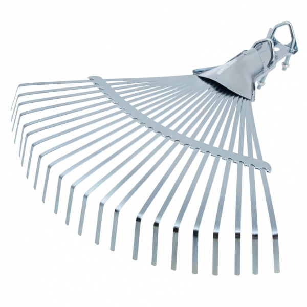 Грабли веерные стальные, 450 мм, 22 плоских зуба, регулируемая тулейка, без черенка, Palisad 617025