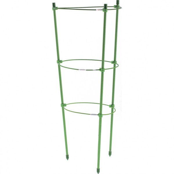 Поддержка для растений круглая H 60 см, металл в пластике, 3 кольца Palisad 644015