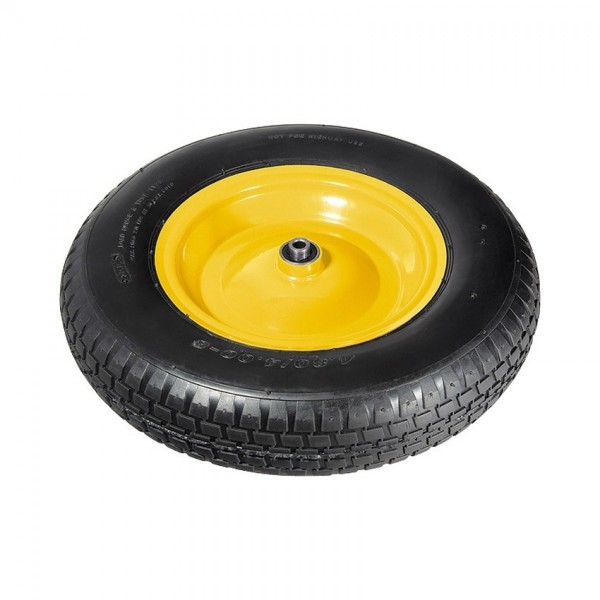 Колесо пневматическое 4.80/4.00-8 D 390 мм, внутренний подшипник D 20 мм, длина оси 80 мм PalisaD 68957