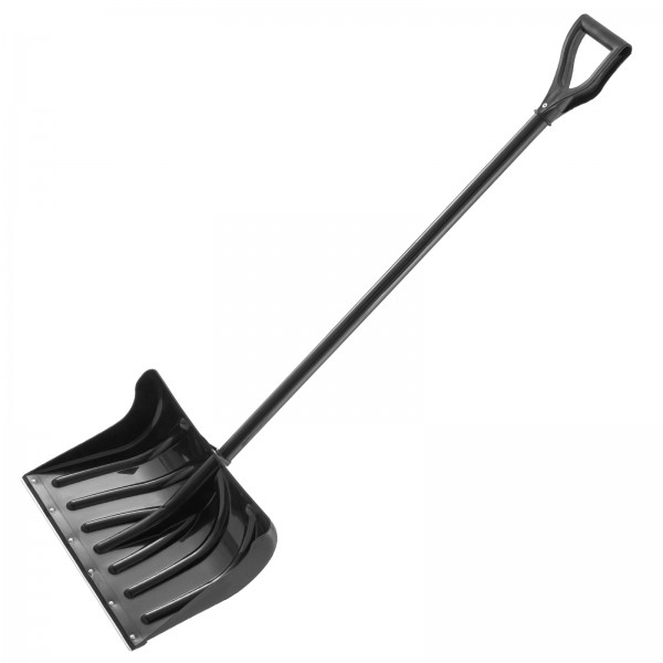 Лопата для уборки снега пластиковая, 490х325х1380 мм, стальной черенок, Palisad 61661
