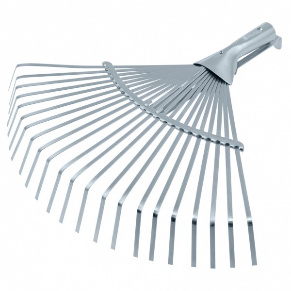 Грабли веерные стальные, 300 - 480 мм, 22 плоских зуба, оцинкованные,раздвижные, без черенка, Palisad 617675
