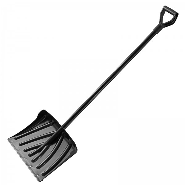 Лопата для уборки снега пластиковая, 450х325х1370 мм, стальной черенок, Palisad 61660