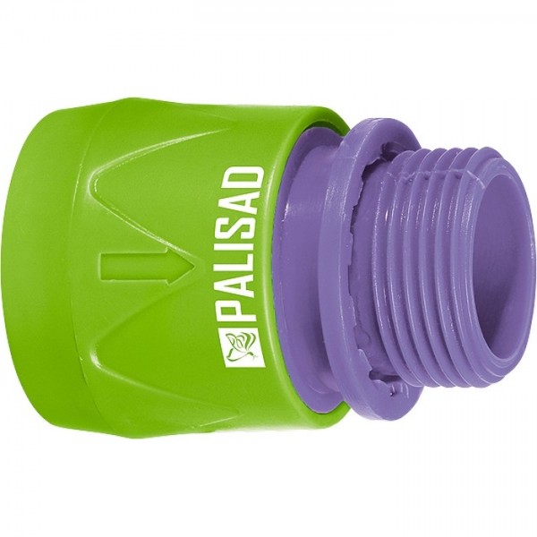 Соединитель пластмассовый, быстросъемный, внешняя резьба 3/4 Palisad 66175