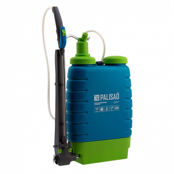 Опрыскиватель ранцевый, 12 л, с насосом, шлангом и разбрызгивателем Palisad Luxe 64781