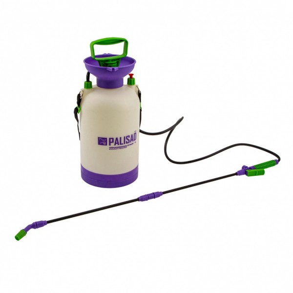 Опрыскиватель ручной усиленный с горловиной 5 л, с насосом, шлангом и разбрызгивателем Palisad 64745