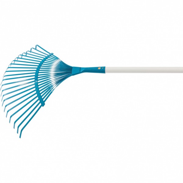 Грабли веерные стальные, 420 х 1550 мм, 22 плоских зуба, лакированный черенок, Luxe, Palisad 61788