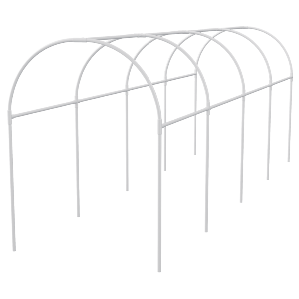 Каркас парника пластиковый 300 х 110 х 120 см, дуга D 20 мм, белый Palisad 63901