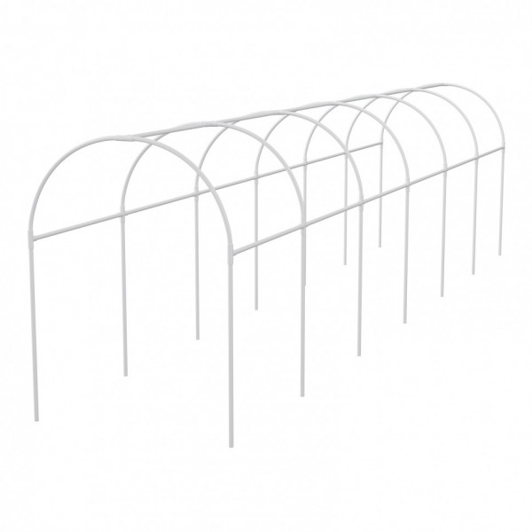 Каркас парника пластиковый 500 х 110 х 120 см, дуга D 20 мм, белый Palisad 63902