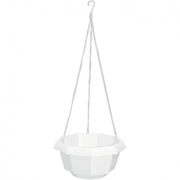 Кашпо подвесное, 200 х 140 мм, пластиковая корзина многогранная Palisad 69019