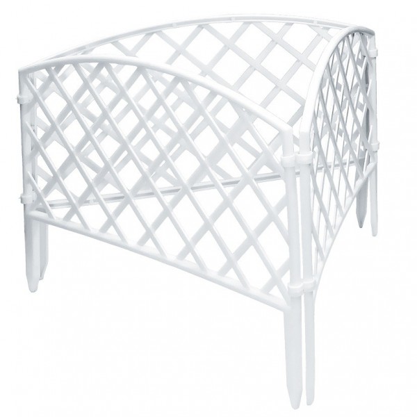 Забор декоративный Сетка, 24 х 320 см, белый, Россия, Palisad 65021